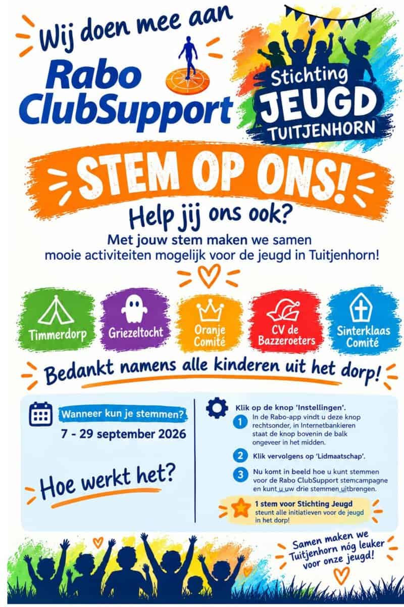Stem op “Stichting Jeugd Tuitjenhorn”
