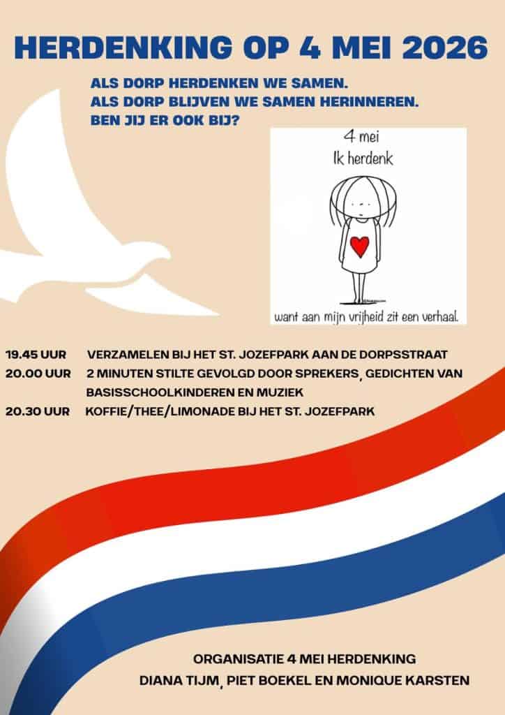 Herdenking Vrijheid 4 mei 2026
